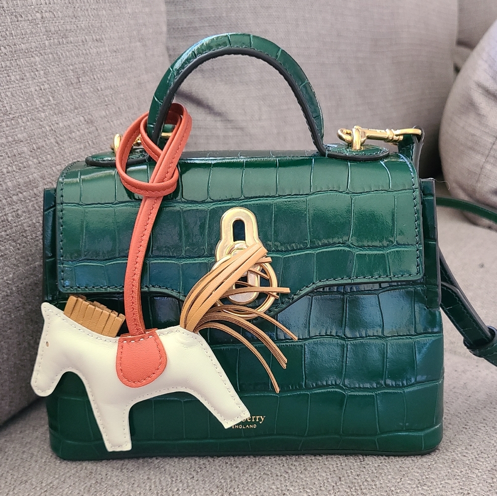 ❌SOLD❌ Mulberry Micro Seaton Croc Bag